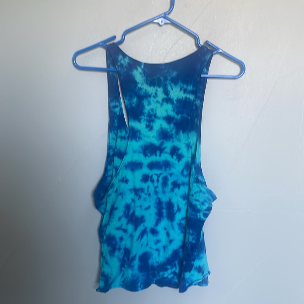 Vans women’s medium racerback tie dye tank top skater emo punk summer surf rad - Picture 5 of 5